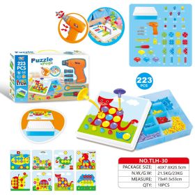 Creative Building Kits Educational Blocks Sets (Option: 223pc color packing)