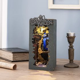 Robotime Rolife Book Nooks Series Stories In Books 4 Kinds DIY Wooden Miniature House Furniture Sakura Densya TGB01 Dropshipping (size: TGB03)