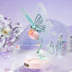 ROKR Starry Blue Mechanical Butterfly Plastic 3D Puzzle DIY Model Kid Xmas Gifts (Option: MI05P)