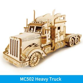 Robotime ROKR Train Model 3D Wooden Puzzle Toy Assembly Locomotive Model Building Kits for Children Kids Birthday Christmas Gift (Option: MC502)