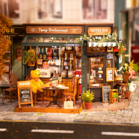 Rolife Tipsy Restaurant DIY Miniature House, Only Supports TK And Independent Website Platforms (Option: Tipsy Restaurant)