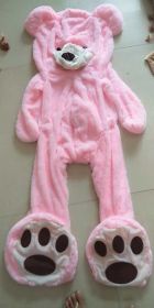 Giant Teddy Bear Plush Toy Huge  Soft Toys  Leather Shell (Option: Pink-80cm)