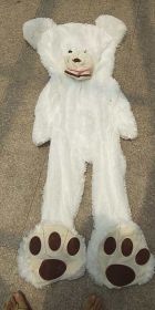 Giant Teddy Bear Plush Toy Huge  Soft Toys  Leather Shell (Option: White-80cm)