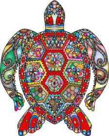 Colorful Butterfly Animal Wooden Puzzles (Option: Style10-A3)
