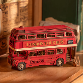 Rolife London Tour Bus 3D Wooden Puzzle,Only Supports TK And Independent Website Platforms (Option: London Tour Bus)
