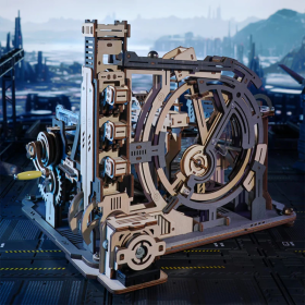 ROKR Marble Spaceport Marble Run 3D Wooden Puzzle, Only Supports TK And Independent Website Platforms (Option: Marble Spaceport)