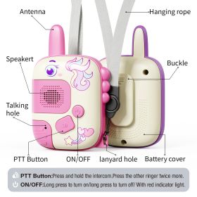 Dinosaur-designed Walkie-talkies, Creative Games Suitable For Children And Families, Early Childhood Education And Preschool Educational Toys. (Color: Pink)