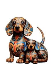 Dog Wooden Puzzles (Option: Style19-A4)