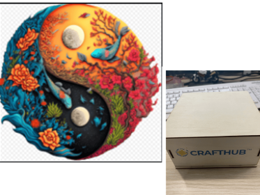 Animal Puzzle Craft Hub A3 Size (Option: 42style-A3 wooden box)