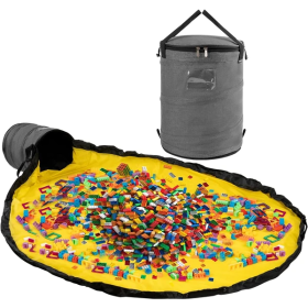 Toy Storage Organizer Play Mat For Kids Bin Toys Box Boys Girls Playroom Holders Rooms (Color: Grey)