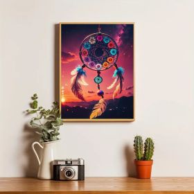 5DDIY Diamond Painting Set - Full Diamond Round Water Diamond Art, Sparkling Mosaic Handmade Home Decoration, Including Durable Canvas And Tools (Option: Style18)