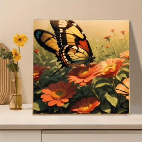 5DDIY Diamond Painting Set - Full Diamond Round Water Diamond Art, Sparkling Mosaic Handmade Home Decoration, Including Durable Canvas And Tools (Option: Style8)