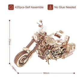 420 Piece Building Block Kit For DIY Wooden Models For Children (Option: default)