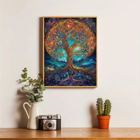 5DDIY Diamond Painting Set - Full Diamond Round Water Diamond Art, Sparkling Mosaic Handmade Home Decoration, Including Durable Canvas And Tools (Option: Style1)