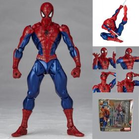 Marvel Revoltech Anime Toy Carnage Deadpool Spider-Man Gwen Stacy Venom Wolverine Magneto Captain America Action Figure Toy (Color: zhizhuxia)