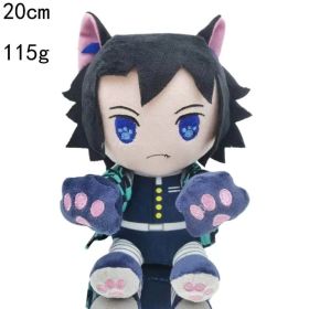 20 Cm Demon Slayer's Blade Plush Toy Kimetsu No Yaiba Kamado Tanjirou Tomioka Giyuu Agatsuma Zenitsu Douma Sabito Plush Doll (Height: 20CM, Color: 20cm4)