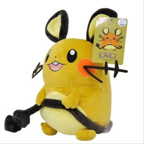 Original Pokemon Pikachu Plush Toy Doll Bulbasaur Squirtle Charmander Charizard Eevee Snorlax Jigglypuff Psyduck Toys Children (Color: Dedenne 22cm)