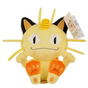 Original Pokemon Pikachu Plush Toy Doll Bulbasaur Squirtle Charmander Charizard Eevee Snorlax Jigglypuff Psyduck Toys Children (Color: Meowth 25cm)