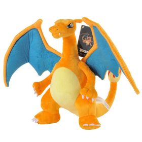 Original Pokemon Pikachu Plush Toy Doll Bulbasaur Squirtle Charmander Charizard Eevee Snorlax Jigglypuff Psyduck Toys Children (Color: Charizard 25cm)