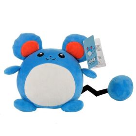 Original Pokemon Pikachu Plush Toy Doll Bulbasaur Squirtle Charmander Charizard Eevee Snorlax Jigglypuff Psyduck Toys Children (Color: marill 24cm)