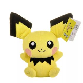 Original Pokemon Pikachu Plush Toy Doll Bulbasaur Squirtle Charmander Charizard Eevee Snorlax Jigglypuff Psyduck Toys Children (Color: Pichu 22cm)