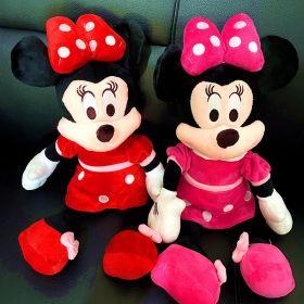 Disney's New Classic Mickey Minnie Plush Toy Doll Mickey Mouse Animal Doll Pillow Toy Children's Birthday Christmas Gift (Height: 40CM, Color: mini-2pcs)