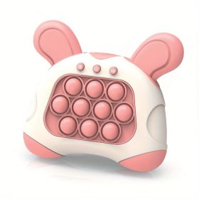 Light Up Pop It Pro: Fast Push Puzzle Game Console For Kids - Fun Electronic Game Christmas, Halloween, Thanksgiving Gift (style: Rabbit Pink)