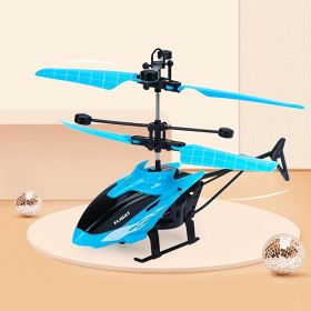 1pc USB Charging Light Up Flying Ball Crystal Sensor Flyer Suspension Gesture Remote Control Airplane Toy For Kids Ages 7+ (Color: Black-White Football)
