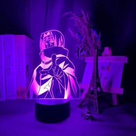 3D Lamp Anime Naruto Uzumaki Led Nightlight Kids Bedroom Night Light Itachi Uchiha Child Xmas Gift Team 7 Sasuke Kakashi Hatake (Capacity: 16 Corlor With Romete, style: Team 7)