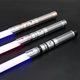 TXQ SABER Neo Pixel Lightsaber Gesture Control Metal Hilt 16 Soundfont 22 Light Effect Force Blaster Laser Sword Luminous Toys (Color: TSK-E30-Black, version: Premium RGB)