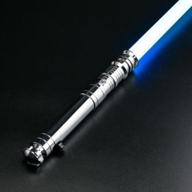 TXQ SABER Smooth Swing Lightsaber Metal Hilt Heavy Dueling 12 Colors Changing Blaster Cosplay Bluetooth Laser Sword Kids Toys (Color: TSK-E11-A-Silver, version: Premium RGB)