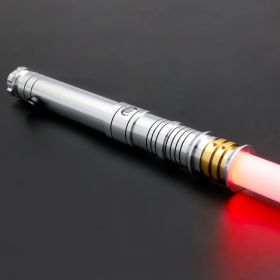 TXQ SABER Smooth Swing Lightsaber Metal Hilt Heavy Dueling 12 Colors Changing Blaster Cosplay Bluetooth Laser Sword Kids Toys (Color: TSK-E11-B-SilverGold, version: Premium RGB)