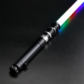 TXQ SABER Smooth Swing Lightsaber Metal Hilt Heavy Dueling 12 Colors Changing Blaster Cosplay Bluetooth Laser Sword Kids Toys (Color: TSK-E11-A-Black, version: Premium RGB)