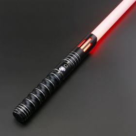 TXQ SABER RGB Lightsaber Metal Hilt 12 Color Changing and Soundfonts FOC Lock Up Light Saber Cosplay Toys Blaster Laser Swords (Color: Black, version: RGB)