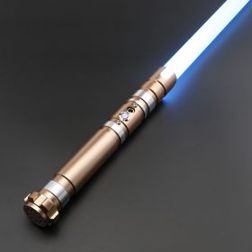 TXQ SABER Force Heavy Dueling RGB / Neo Pixel Motion Control Lightsaber Infinite Colour Change Premium aluminium handle Jedi Sword Kids Toys (Color: TSK-E05-Gold, version: Premium RGB)