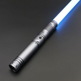 TXQ SABER Force Heavy Dueling RGB / Neo Pixel Motion Control Lightsaber Infinite Colour Change Premium aluminium handle Jedi Sword Kids Toys (Color: TSK-E06-Gray, version: Premium RGB)