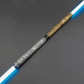 TXQ SABER Weathered Lightsaber RGB Heavy Dueling Metal Hilt Blade Colors Changing Blaster Yoda Cosplay Children Toys Juguetes Laser Sword (Color: TSK-E29-A+E29-C, version: Premium RGB)