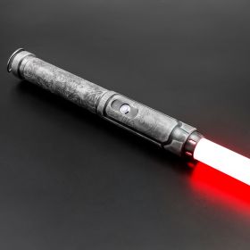 TXQ SABER NeoPixel Weathered Lightsaber pixel blade Colors Change Board 32GB SD card Force FX FOC Blaster Toys Jedi Laser Sword (Color: Silver, version: SN-Pixel)