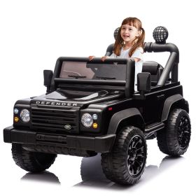 Licensed 2015 Land Rover Defender 90,24V Kids Ride On XXL Car W/Parents Control,2wd,Four-wheel suspension,Bluetooth,MP3,Music,Power display,LED Lights (Color: as Pic)