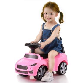 VEVOR Ride On Push Car for Toddlers, Ages 1-3, Ride Racer, Sit to Stand Toddler Ride On Toy (Color: Pink)