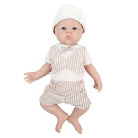 IVITA WG1525 47cm 3.29kg 100% Full Body Silicone Reborn Baby Doll Realistic Baby Toys Soft Dolls for Children Christmas Gift (Color: Boy Baby Doll, size: 47cm(18.5 inch))