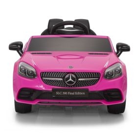 12V Kids SLC300 Ride On Toy Car, Electric Battery Powered Vehicles with LED Lights, Horn, for Children 3-6 (Color: as Pic)