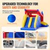 VEVOR Inflatable Bounce House, Outdoor High Quality Playhouse Trampoline, Jumping Bouncer with Blower, Slide, and Storage Bag