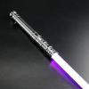 TXQ SABER Smooth Swing Lightsaber Metal Hilt Heavy Dueling 12 Colors Changing Blaster Cosplay Bluetooth Laser Sword Kids Toys