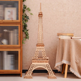 Rolife Eiffel Tower Plus 3D Wooden Puzzle, Only Supports TK And Independent Sites (Option: Wood)