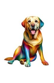 Dog Wooden Puzzles (Option: Style3-A4)