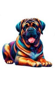 Dog Wooden Puzzles (Option: Style18-A4)