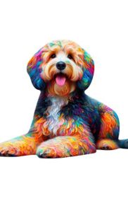 Dog Wooden Puzzles (Option: Style31-A4)