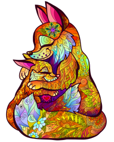 Each Piece Is Animal Shaped Christmas Gift Colorful Elephant Turtle Wooden Jigsaw Puzzles (Option: Style25-A5)