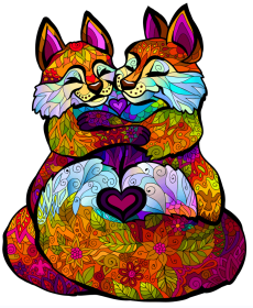 Each Piece Is Animal Shaped Christmas Gift Colorful Elephant Turtle Wooden Jigsaw Puzzles (Option: Style32-A5)